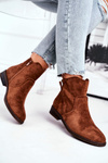 Women's Cowboy Boots Flat Heel Camel Plemmi