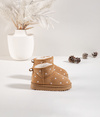 Children's snow boots decorated with flowers Camel Gracina