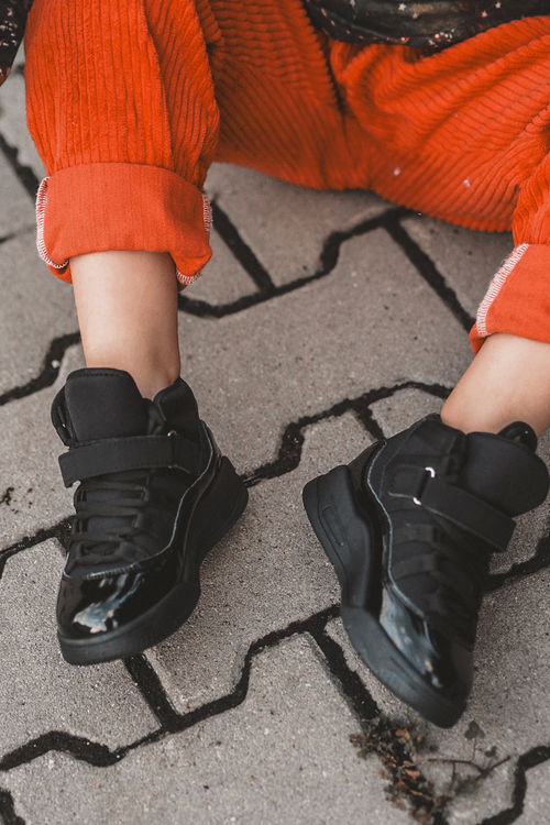 Children's Sport Lace-Up Shoes Black Darina