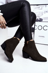 Women’s Boots Flat Heel Autumn Khaki Milky