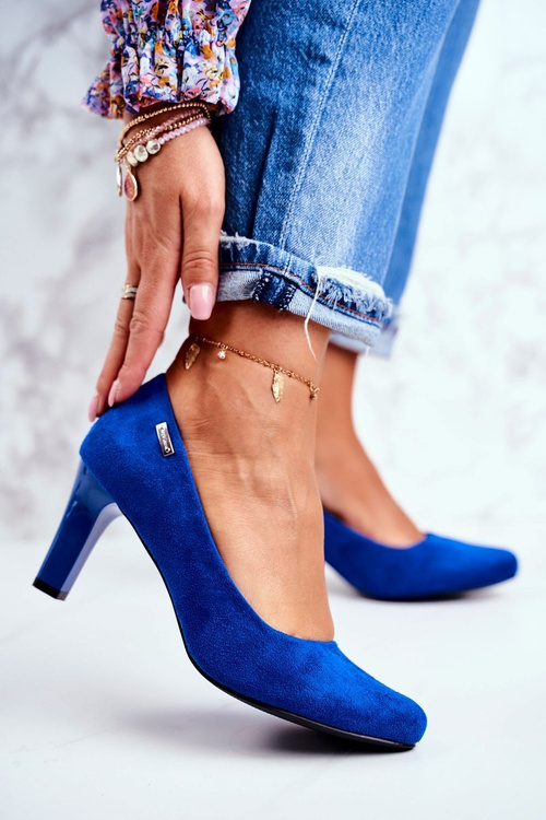 Women's Sergio Leone Suede Indigo pumps Orsola