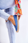 Espadryle Klasyczne Wsuwane Damskie Niebieskie Oresa