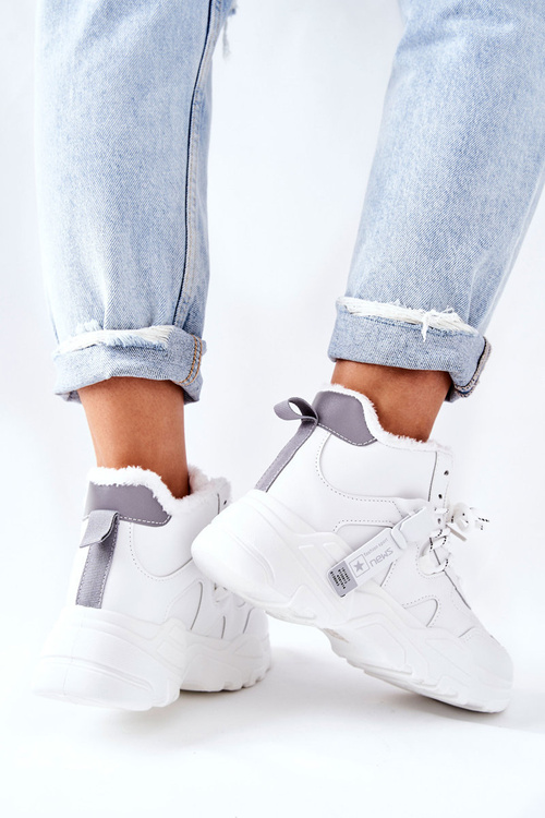 Women's Insulated Snow Boots Sneakers White Kaphia