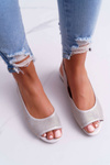 Women's Flat Heel Sandals Sergio Leone SK809 Beige Skaldo