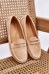 Women's Classic Suede Loafers Beige Ivana