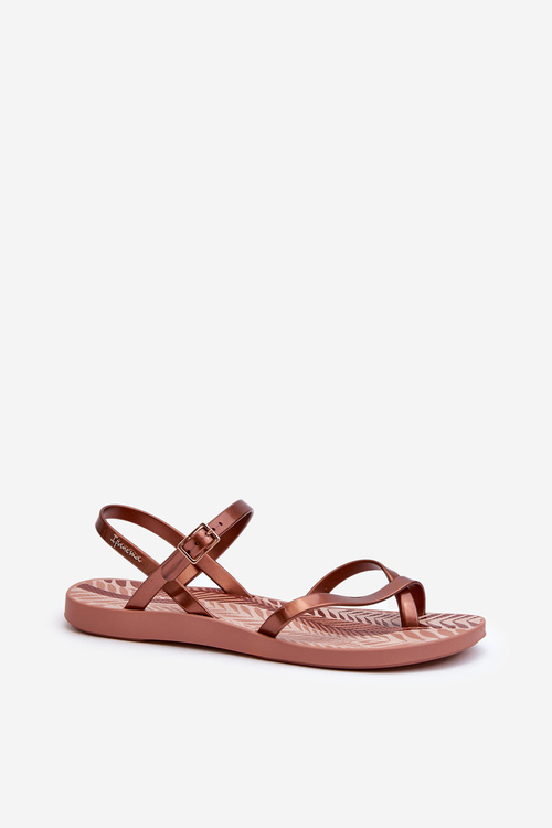 Sandały Damskie Różowo-Brązowe 82842 Ipanema Fashion Sandal VIII Fem