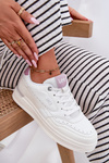 Damskie Sneakersy Na Platformie Białe LEE EMMA WOMEN LOW 50251014.00L