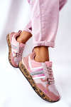 Buty Sportowe Platforma Logo Big Star Różowe II274298