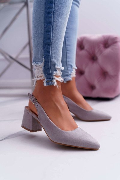 Women's Stiletto pumps Grey Contrail