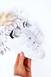 Children's Sports Shoes With Velcro White-Black Fifi