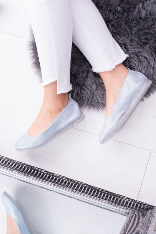 Sergio Leone Women's Blue Makalu Ballerinas