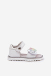 Children's Sandals With Velcro White Orailla