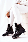 Patent Leather lined boots Black Grecia