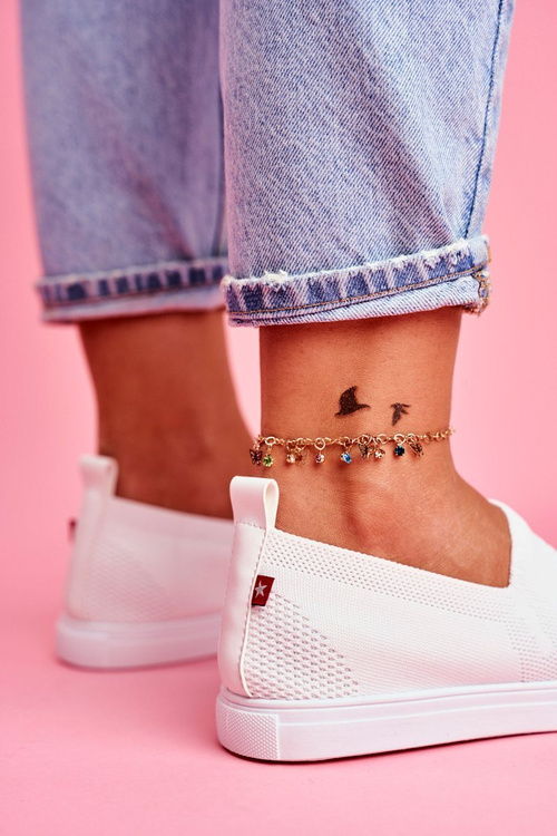 Women's Slip-on Tennis Shoes White Big Star FF274A608