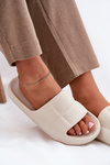 Damskie Klapki Piankowe Beżowe LEE MAYA SLIDER WOMEN LOW 50251016