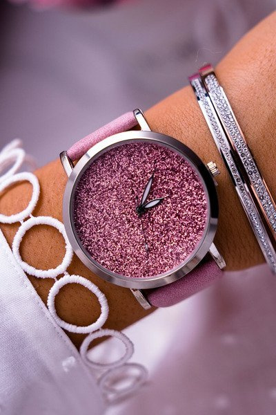 Women's Watch Ernest with Brocade Pink Tiguan