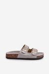 Women's Slippers On Cork Sole Grey Cortina
