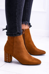 Warm Women's Stiletto Boots Brown Jocasta