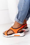 Wedge Slip-On Sandals Orange Zoey