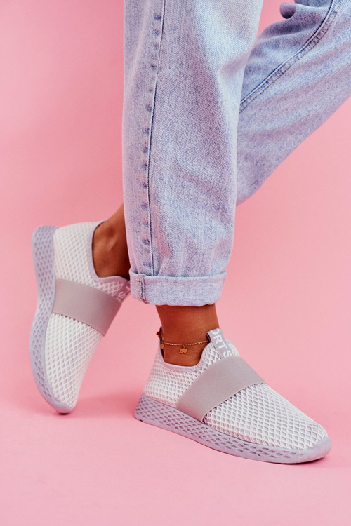 Women's Sport Shoes Slip On Grey La Fiesta