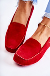 Women's Suede Loafers Red Millare