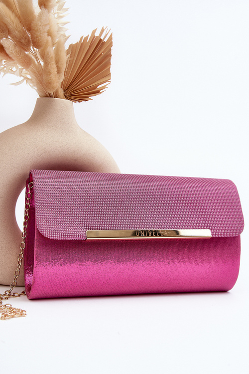 Pink Clutch Bag on Chain Onelia