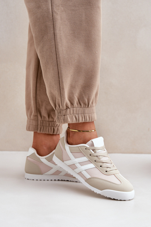 Damskie Tenisówki Trampki Niskie Beżowe Eezore