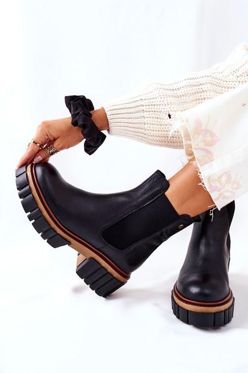 Ankle Boots Worker Maciejka Black 05312-01