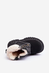 Children's Trapper Boots with Zip and Faux Fur Black Marialee