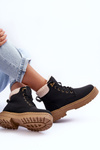 Women's Suede Trappers Black Jette