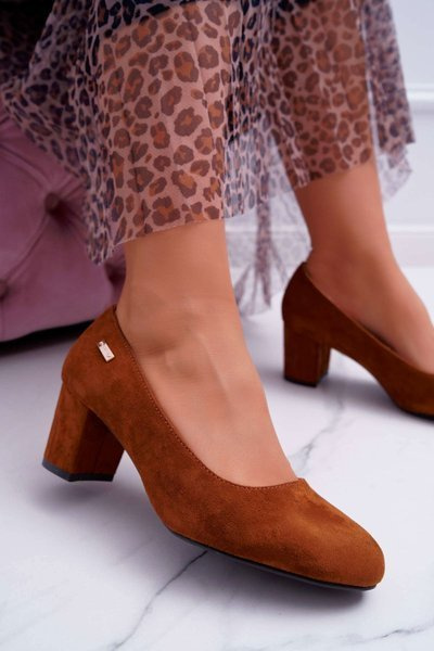 Sergio Leone Camel Suede Stiletto pumps
