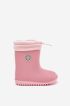 Children's rubber boots with insulation pink Odirisse