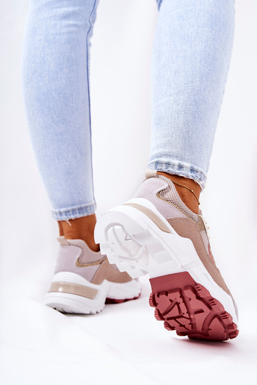 Platform Sports Shoes Beige Alessia