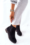 Classic Women's Chelsea Boots Suede Black Heather