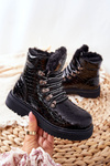 Children's fleece-lined boots Black Doreen
