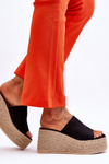 Women's Wedge And Platform Slippers Black Ysabel