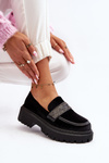 Women's Velvet Moccasins with Decoration Black Wendreda