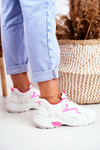 Sport Women White Shoes Lu Boo Pink Dazzle Me