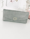 Large Ladies' Grey Wallet with Heart
