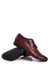 Men's Leather Moccasins With Black Sole BEDNAREK Dark Brown