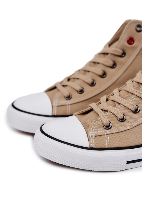 Men's High Sneakers Big Star JJ174386 Beige