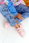 Women's Sneakers On A Chunky Sole Pink Laugh