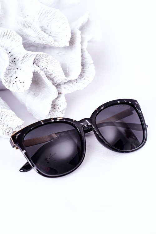 Women's Polarized Sunglasses Marbled Black