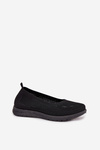 Ladies Mesh Ballerinas In Sporty Style Black Virella