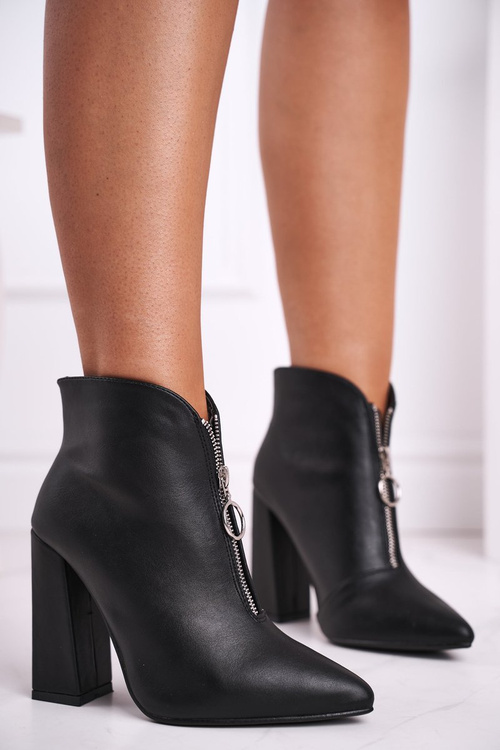 Women's Boots On High Heel Black Save Me