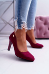 Women's Stiletto Stiletto Leather Suede Dark Fuchsia Sergio Leone Campbell pumps
