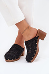 Crochet Women's Heels Black Senevia