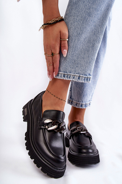 Women's Leather Shoes Big Star KK274498 Black