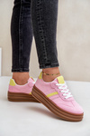 Womens Sneakers On Platform Pink Dravinnia
