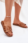 Women's Sandals Made Of Eco Leather Brown Lisanoria